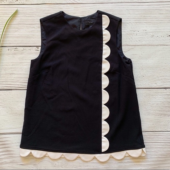 Victoria Beckham Tops - NWOT Victoria Beckham scalloped tank XS